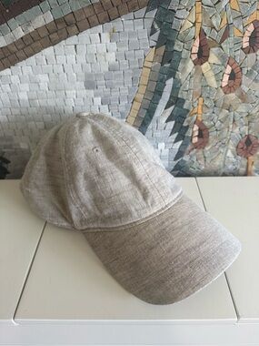 Wyeth by Todd Magill Linen Baseball Cap in Light Beige